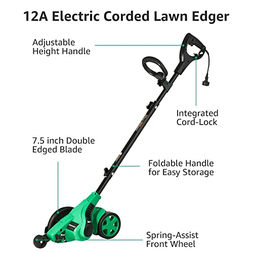 Denali 12 Amp 7.5" Double Edge Bladed Electric Corded Lawn Edger - Image 8