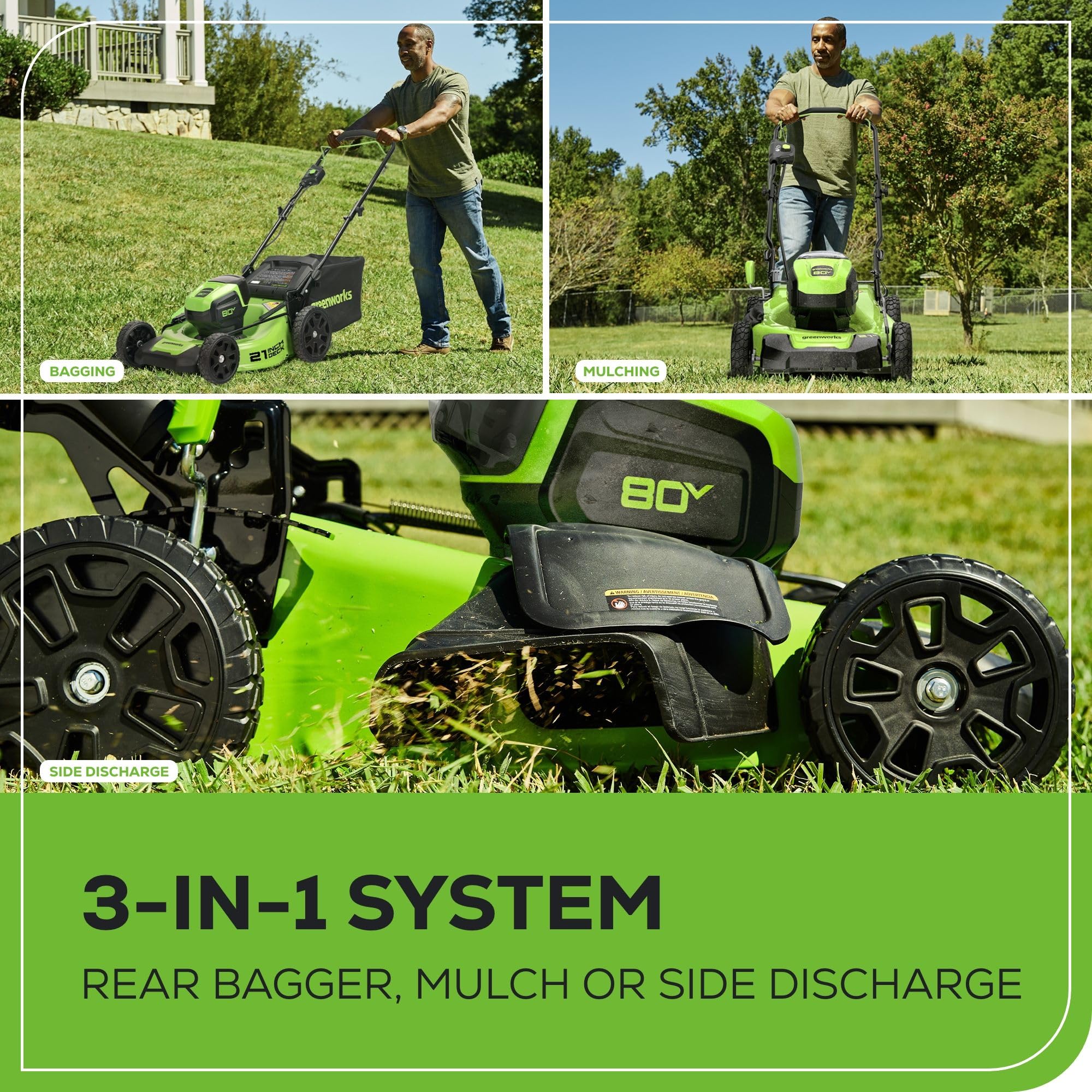 Greenworks 80V 21" Brushless Cordless Lawn Mower - Image 10