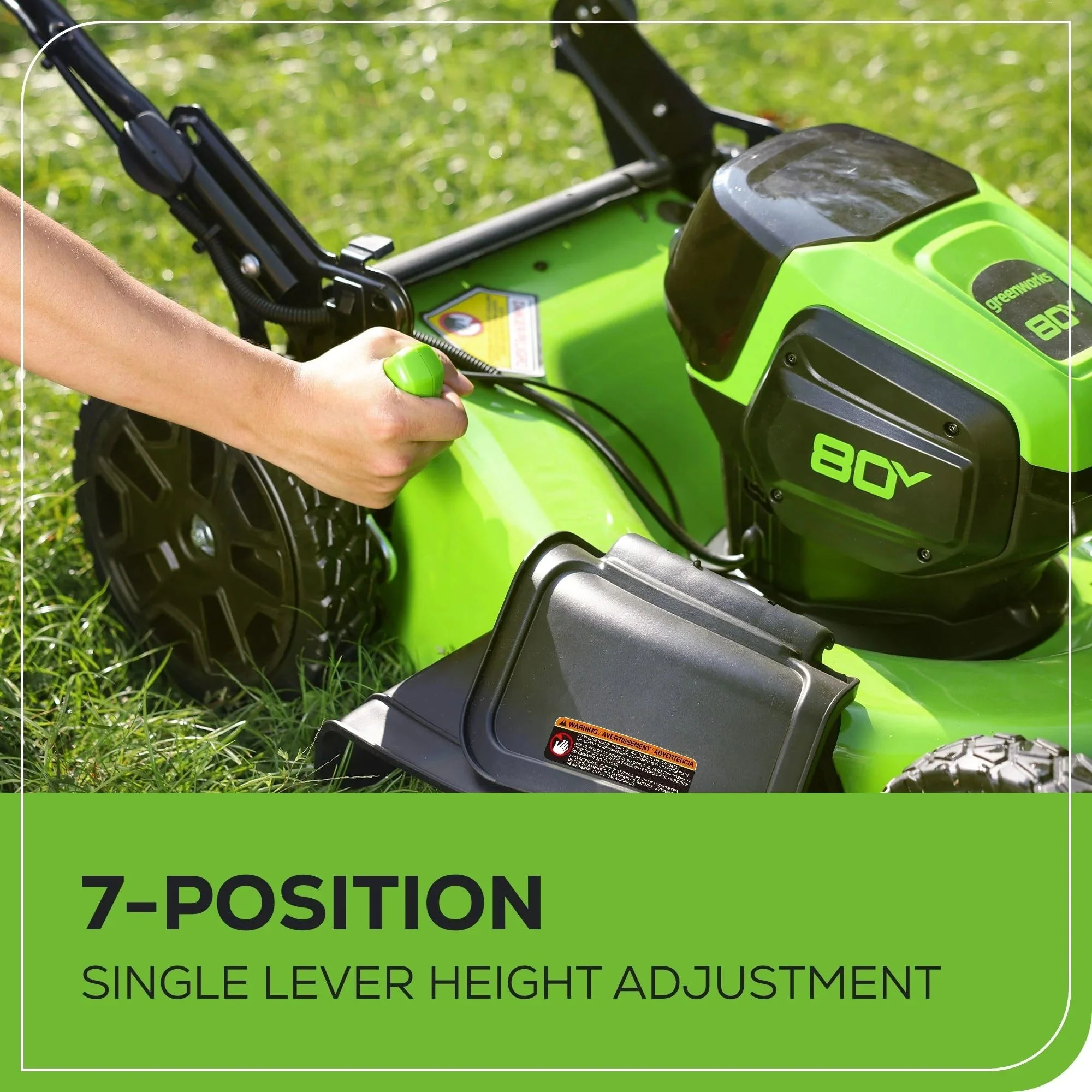 Greenworks 80V 21" Brushless Cordless Lawn Mower - Image 11